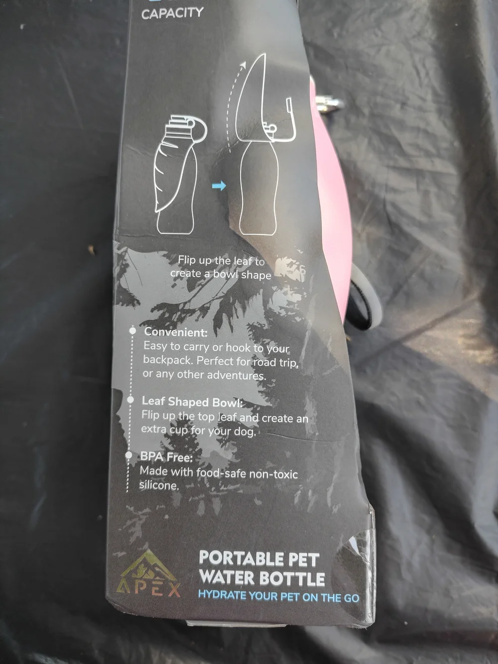 Apex Portable Pet Water Bottle - Pink